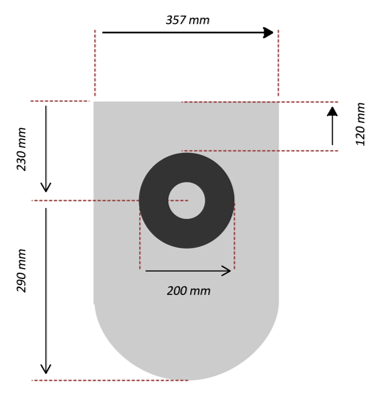 Dimensions intasllation toilette ras 1