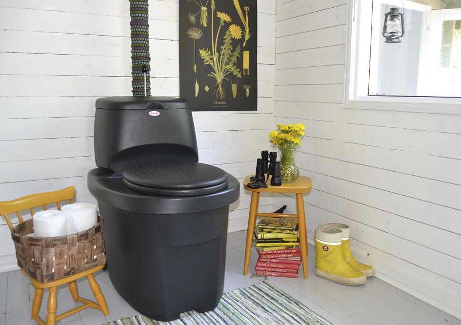 Toilette sèche à séparation des urines BIOLAN noir