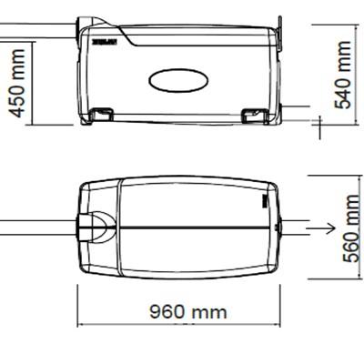 Dimensions bac Mobilo