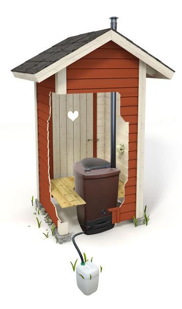 Toilette a compost biolan eco avec bidon pour l urine