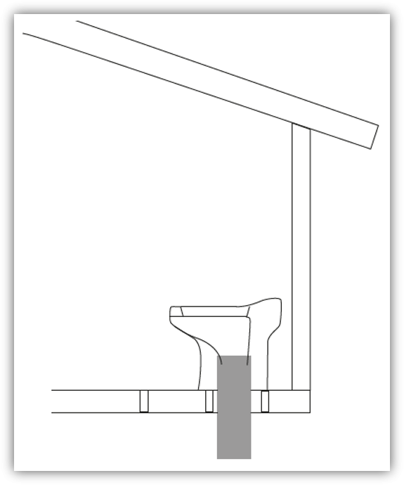 Installation de la toilette sèche Wostman EcoDry B