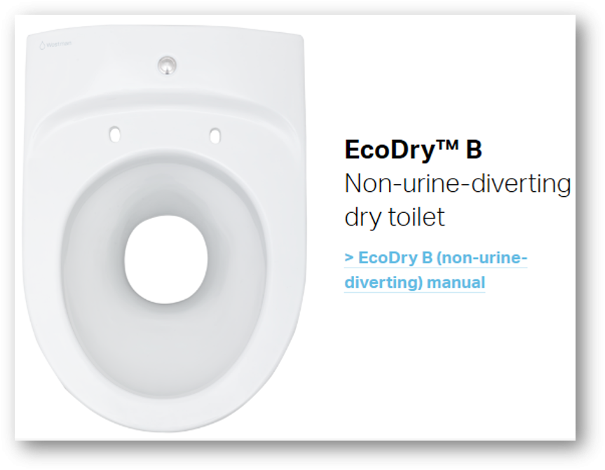 Wostman EcoDry B - Toilettes sèches sans séparation des urines